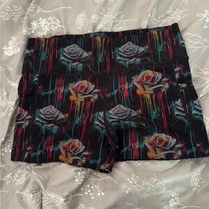 Constantly Varied Gear Multicolor Rose Bike Shorts